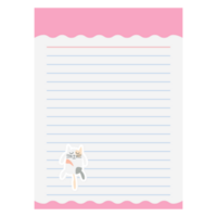 Paper Note Aesthetic Sticker Cute Abstract Cat Emoticon png