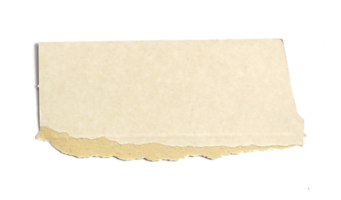un sábana de papel Rasgado a piezas en transparente antecedentes png archivo