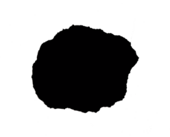 black hole in paper on transparent background png file