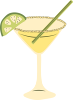 estate cocktail . colorato morbido bevanda con frutta e ghiaccio cubi. bandiera per bar o ristorante. png