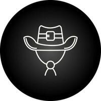 icono de vector de sombrero de vaquero