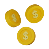 gold coin 3d icon. png