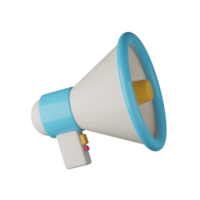 megafone alto falante 3d voz ícone. png