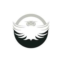 Owl logo icon design animal and simple business vector