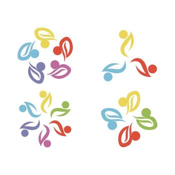 People icon work group vector