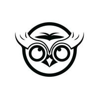 Owl logo icon design animal and simple business vector