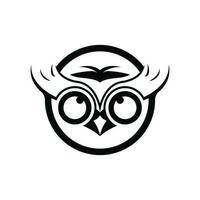 Owl logo icon design animal and simple business vector