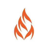 Fire logo design illustration and fire symbol vector