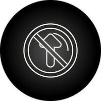 No Passing Vector Icon