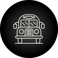 icono de vector de autobús escolar