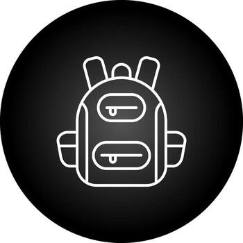 icono de vector de mochila