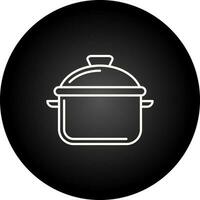 icono de vector de olla de cocina