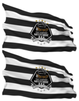 Tout Puissant Mazembe, TP Mazembe Flag Waves Isolated in Plain and Bump Texture, with Transparent Background, 3D Rendering png