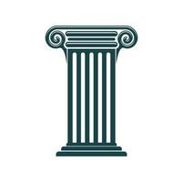 antiguo griego, Roma columna y pilar icono vector