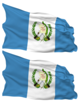 Guatemala Flag Waves Isolated in Plain and Bump Texture, with Transparent Background, 3D Rendering png