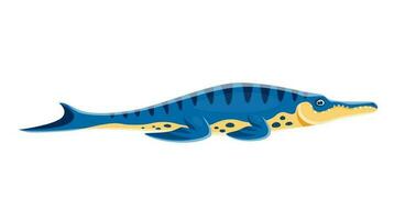 Dinosaur cartoon character, Metriorhynchus dino vector