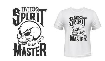 tatuaje Maestro cráneo camiseta impresión Bosquejo, estudio vector