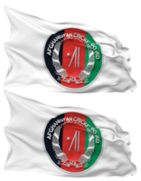 Afghanistan Cricket Board, ACB Flag Waves Isolated in Plain and Bump Texture, with Transparent Background, 3D Rendering png