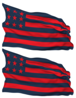 Club Atletico San Lorenzo de Almagro, San Lorenzo de Almagro Flag Waves Isolated in Plain and Bump Texture, with Transparent Background, 3D Rendering png