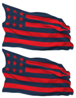 club atlético san lorenzo de Almagro, san lorenzo de Almagro drapeau vagues isolé dans plaine et bosse texture, avec transparent arrière-plan, 3d le rendu png