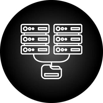 icono de vector de base de datos