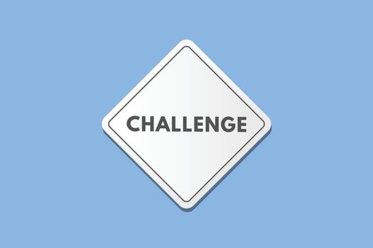 Challenge text Button. Challenge Sign Icon Label Sticker Web Buttons vector