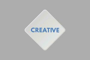 Creative text Button. Creative Sign Icon Label Sticker Web Buttons vector