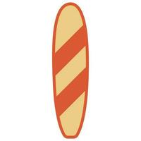 Surfboard. Flat vector illustration