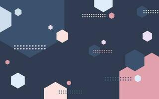 Simple flat geometric background with random polygon vector