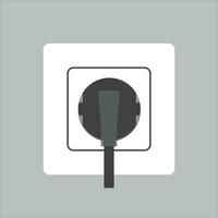 plug and socket icon, vector, illustration, symbol vector
