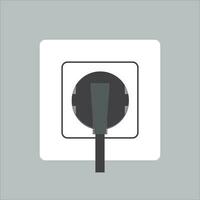 plug and socket icon, vector, illustration, symbol vector