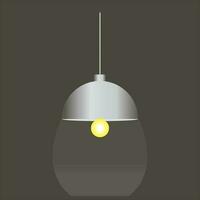 light fixture with lamp vector, illustration, symbol vector