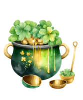 Cute Pot Of Gold Patrick Day png