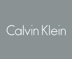 calvin klein marca ropa logo símbolo nombre blanco diseño Moda vector ilustración con gris antecedentes