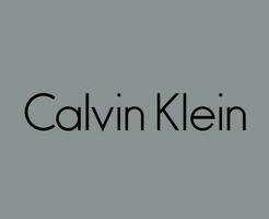 Calvin Klein Brand Clothes Logo Symbol Name Black Design Fashion Vector Illustration With Gray Background