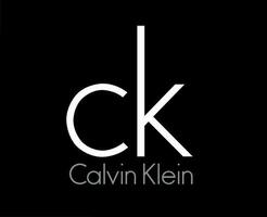 Calvin Klein Logo Brand Clothes Symbol With Name Design Fashion Vector Illustration With Black Background