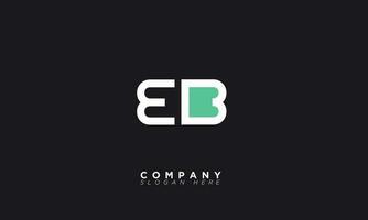 EB Alphabet letters Initials Monogram logo BE, E and B vector