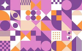 Abstract violet geometric background vector