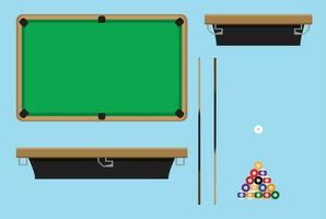 Pool table top side vector