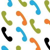 Handset pattern color vector