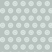 Silver coin vector pattern