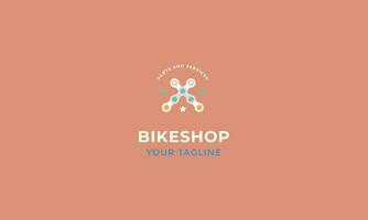 bicycle logo template vector flat design