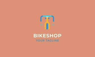 bicycle logo template vector flat design