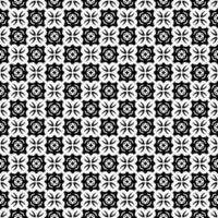 Black and white seamless pattern texture. Greyscale ornamental graphic design. vector