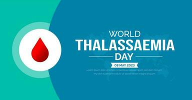 World Thalassaemia Day background or banner design template celebrated in 8 may. vector