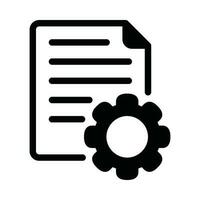 icono de vector de configuración de documento