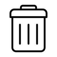 Trash Bin icon vector