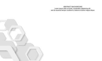 fondo hexagonal blanco vector