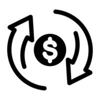 Money Exchange Icon vector