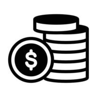 Money coin icon vector